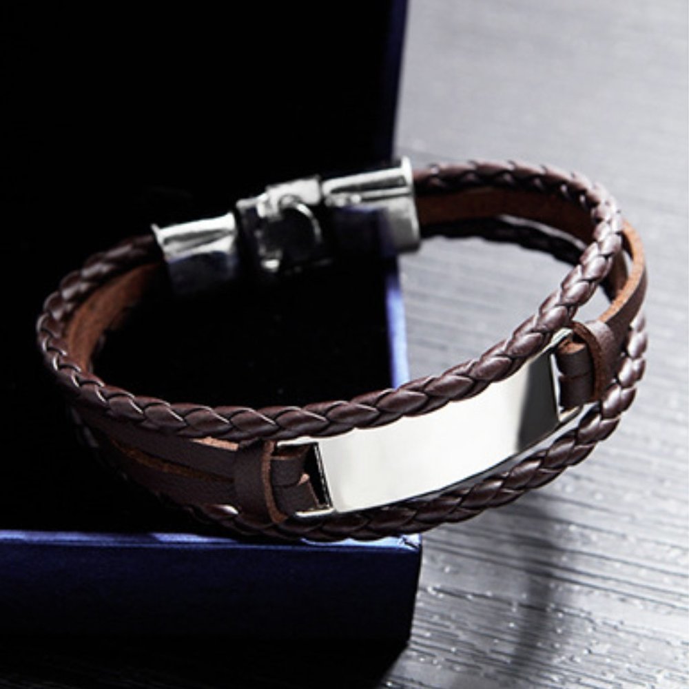 men PU Bracelet - Picture 3 of 4